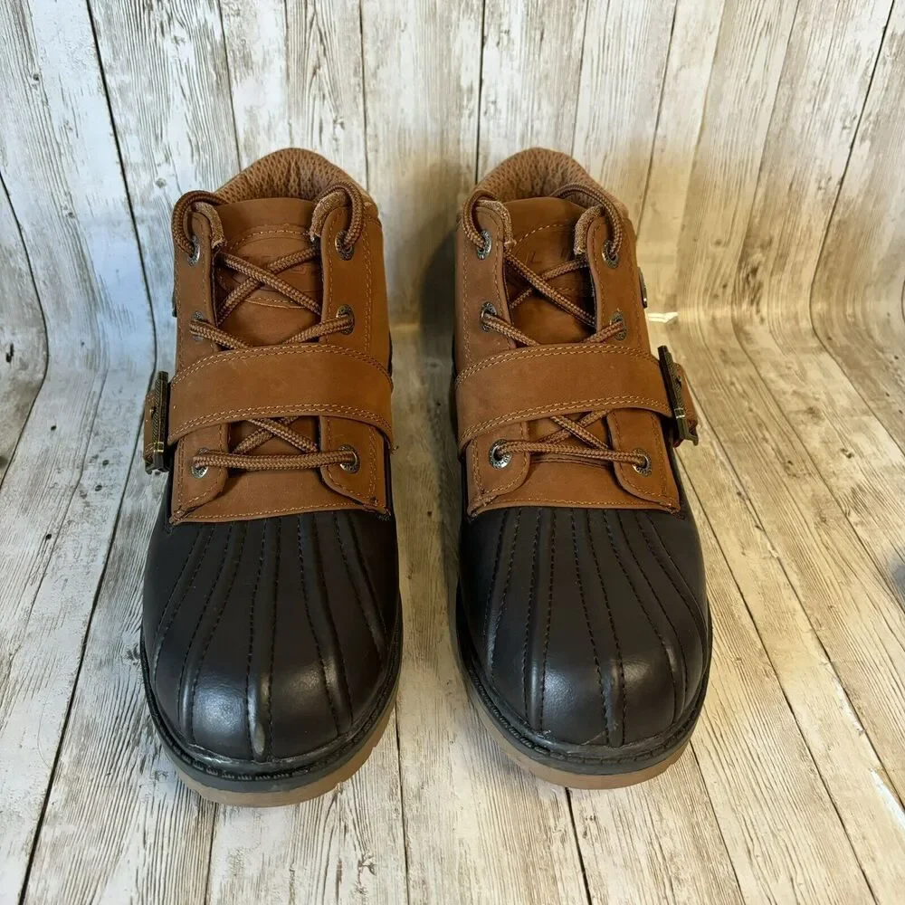 Lugz Avalanche Strap Men’s Winter Boots Brown and Terracotta Size‎ 7.5